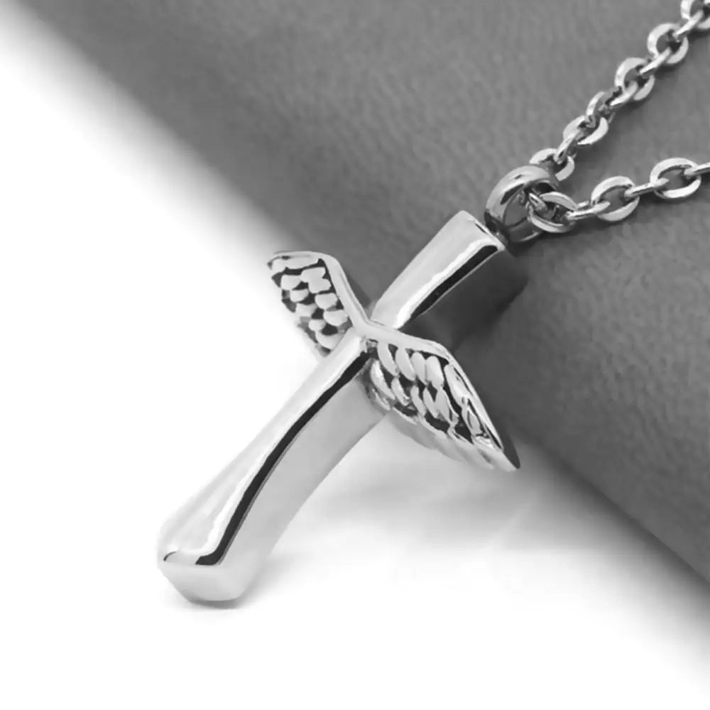 Wings of Love Cross Necklace