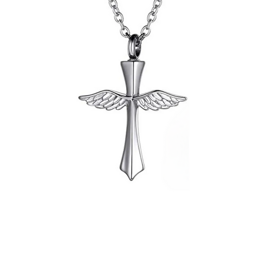 Wings of Love Cross Necklace