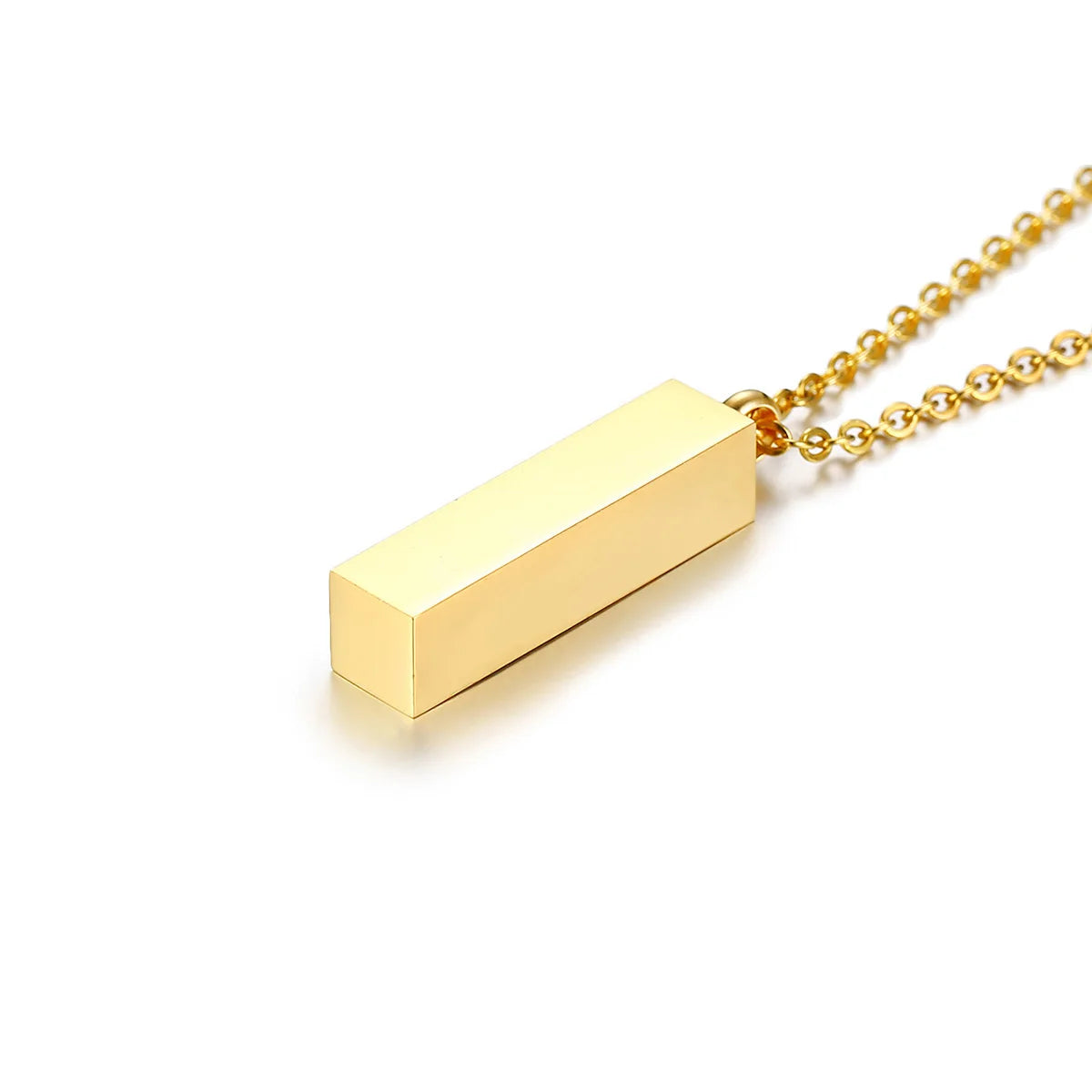 Crystal Cubic Bar Necklace