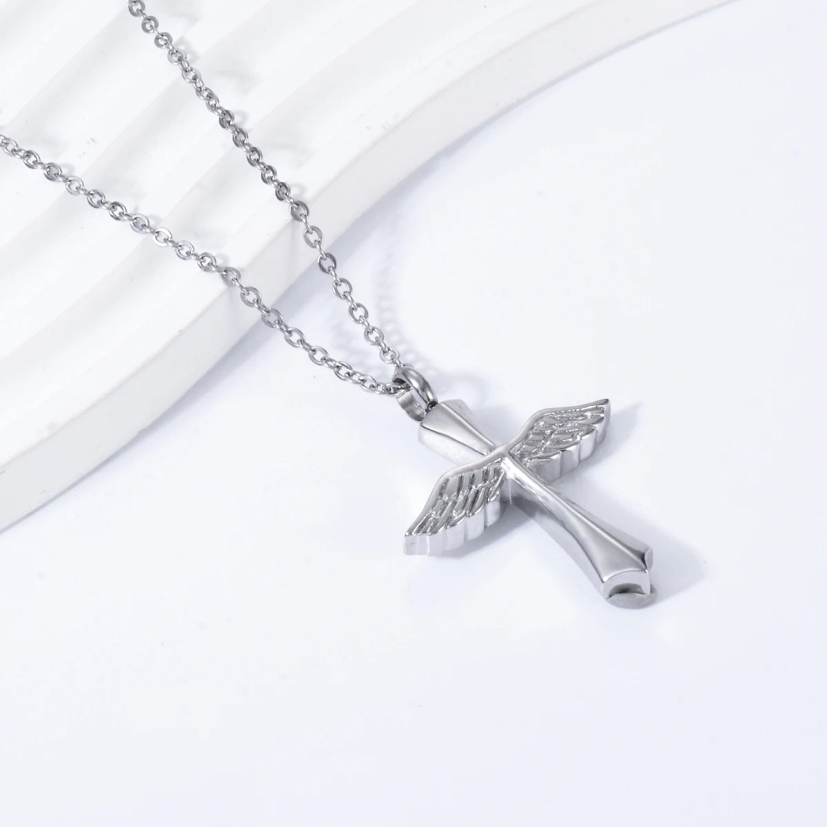 Wings of Love Cross Necklace