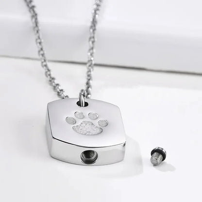 Paw & Heart Memorial Pendant