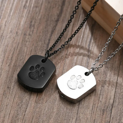 Paw & Heart Memorial Pendant