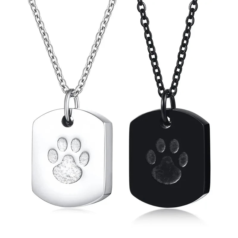 Paw & Heart Memorial Pendant