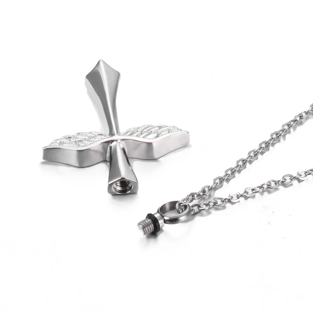 Wings of Love Cross Necklace