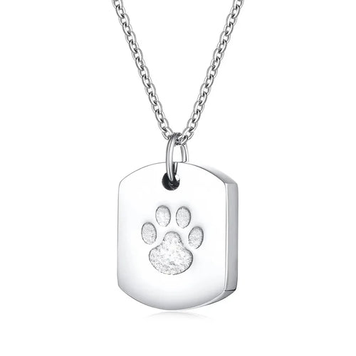 Paw & Heart Memorial Pendant