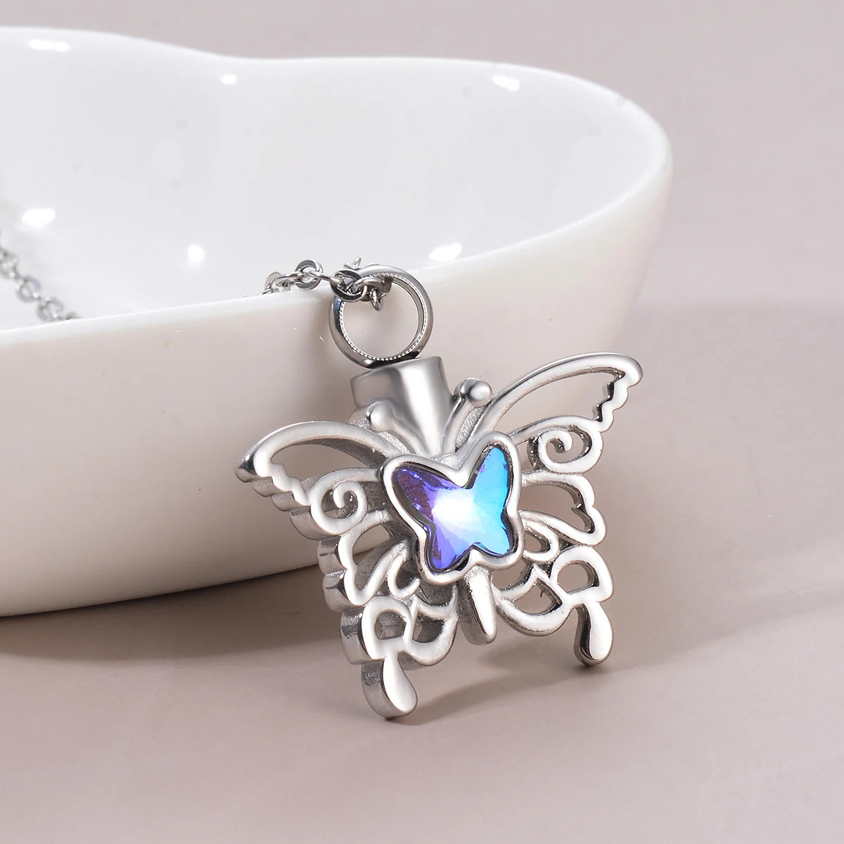 Crystal Butterfly Necklace